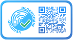 證明信上經區塊鏈驗證的 QR code
